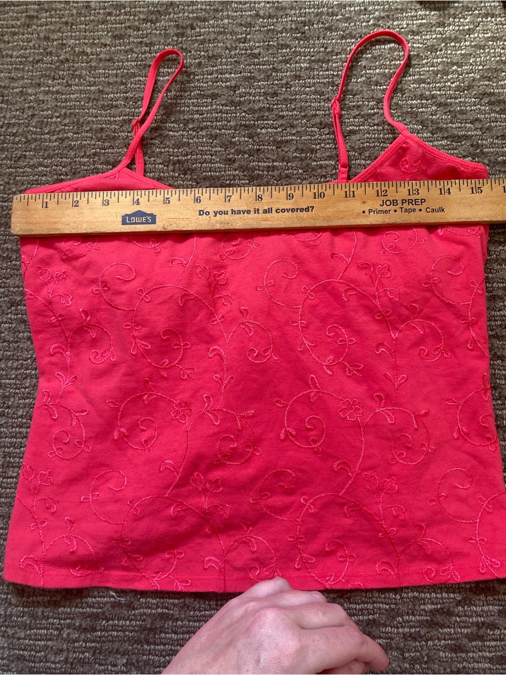 Vintage Y2K 2000 Victoria’s Secret Embroidered Camisole Tank Top Cropped Top
